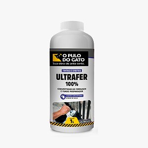 Ultrafer 100% 1 Lt - Convertedor de Ferrugem Concentrado e Fundo preparador