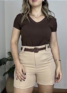 T-shirt Básica Decote V