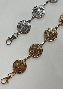 Cinto correntaria medalha trabalhada