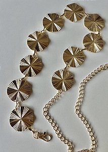 Cinto correntaria medalha grande