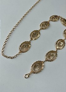 Cinto correntaria trabalhado grande