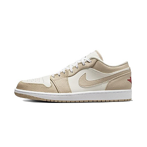 Nike Air Jordan 1 Low "Sail Rattan University Red"