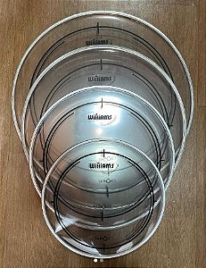 Kit De Peles Williams Target Transparente Full (10”, 12”, 14” e 16")