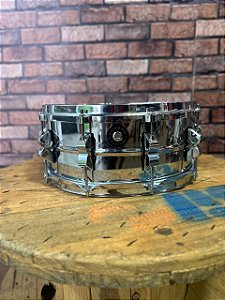 Caixa Nagano StudioPhonic Steel Shell 14x6" com Aro Die-Cast