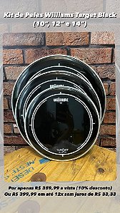 Kit de Peles Williams Target WB2 Black Fusion (10", 12", 14”)
