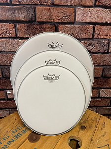 Kit de Pele Remo Ambassador Coated  Fusion (10”, 12” 14”)