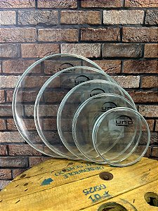 Kit de Peles Uno By Evans G2 Transparente (8", 10", 12", 14" e 16")
