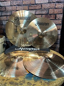 Kit de Pratos Hammer Trial 14”, 16”, 20” - Liga B10