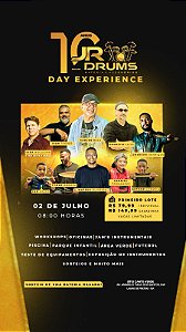 Ingresso Day Experience Jr Drums 10 anos - Casadinha (Colocar opção retirar pessoalmente)