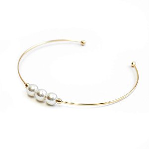 Bracelete Três Pérolas