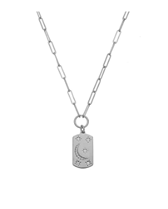 Colar Elos com Medalha de Lua