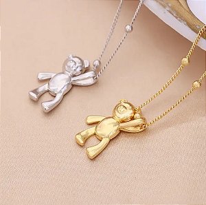 Colar Pingente Urso