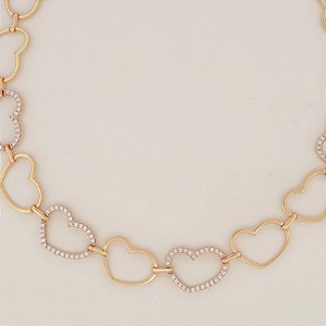 Chocker Corações Vazados