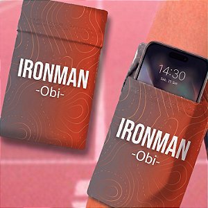 Obi IronMan Suporte Para Celular Cinza e Laranja