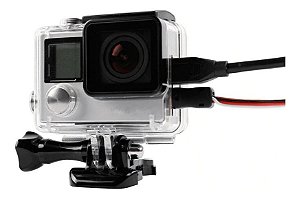 Case Estanque Go Pro Hero 4 3+ Abertura P/ Fone Acrílico