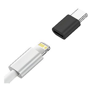 Adaptador Usb Tipo C Macho Para Lightning Fêmea iPhone