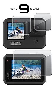 Kit C/ 3 Pelicula Hd De Vidro P/ Gopro Hero 9 Black