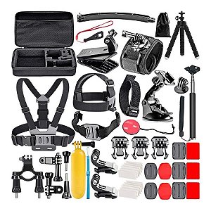 Kit Acessórios Gopro 7 Black Completo Go Pro Hero+ 6 5 3 Way