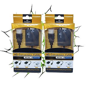 Conversor HDMI Para VGA Com Audio P2