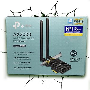 AX3000 Placa de Rede Wi-Fi 6 - Bluetooth 5.2