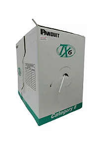 Cabo De Rede Cat6 305m U/utp Lszh Tx6 Branco 24awg Panduit