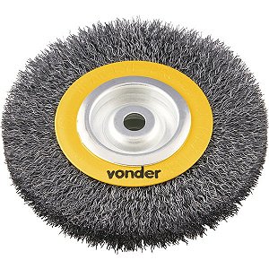 Escova circular 6" x 3/4" x 5/8" (152 mm x 19,1 mm x 15,9 mm) VONDER