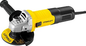 ESMERILHADEIRA ANGULAR 4.1/2 POL 900W STGS9115-BR STANLEY COR AMARELO/PRETO FREQUÊNCIA 60 HZ 127V