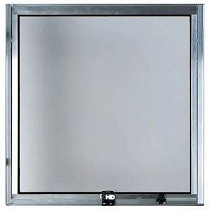 Vitrô Maxim-AR 1 seção Alumínio Brilhante Normatizado Vidro Boreal - Aliance