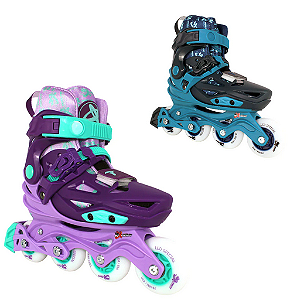 PATINS INFANTIL X- LIGHT COM RODAS DE LED - ABEC-9