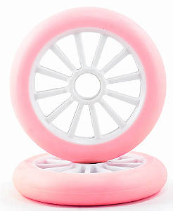 Rodas Hd 125mm 82a Patins E Patinete - ROSA (kit 6 Unidades)