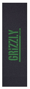 Lixa GRIZZLY - emborrachada - microfuros (sem bolha) - ESTAMPA LOGO verde