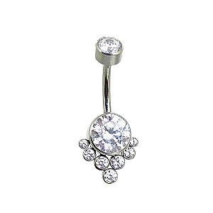 Navel G Zircônias | Titânio | Piercing de Umbigo