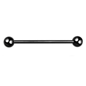 Transversal Liso | PVD Black | Piercing de Orelha