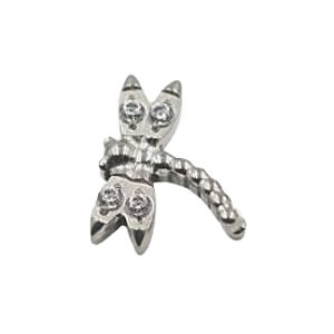 Joia Labret Libélula CZ | Titânio | Piercing de Orelha
