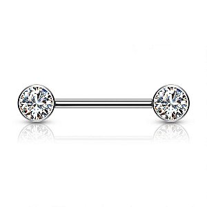 Piercing Mamilo Pedras 5mm | Titânio | Piercing Íntimo