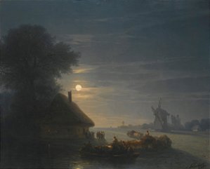 Paisagem noturna da Ucrânia
