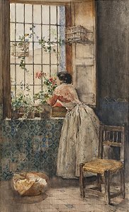 Valenciana à janela