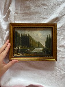 Gabinete de Fevereiro - Parque com uma cascata