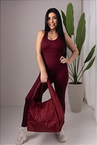 MACACÃO LONGO FITNESS CARLA - MARSALA