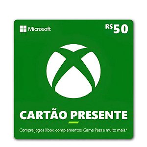 Gift Card Xbox 50 reais