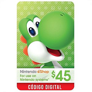 Cartão Nintendo eShop R$ 200 Reais Gift Card Pré-Pago