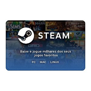 Gift Card Steam 10 reais