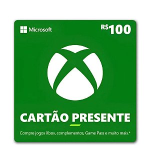Gift Card Xbox 100 reais