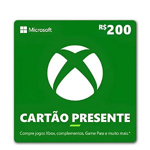 Gift Card Xbox 200 reais