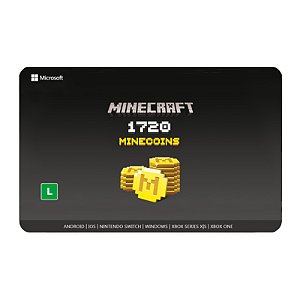 Gift Card Minecraft Minecoins 1720 coins