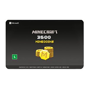 Gift Card Minecraft Minecoins 3500 coins