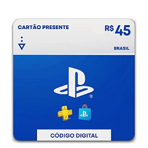 Gift Card Playstation 45 reais