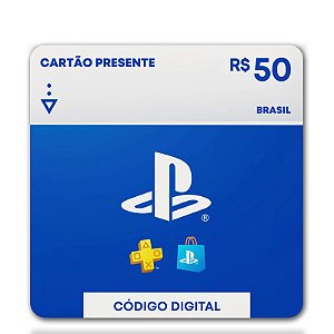 Gift Card Playstation 50 reais