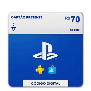 Gift Card Playstation 70 reais