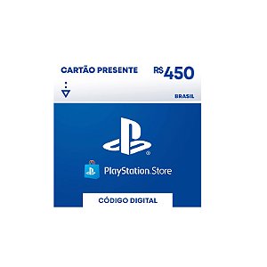 Gift Card Playstation 450 reais